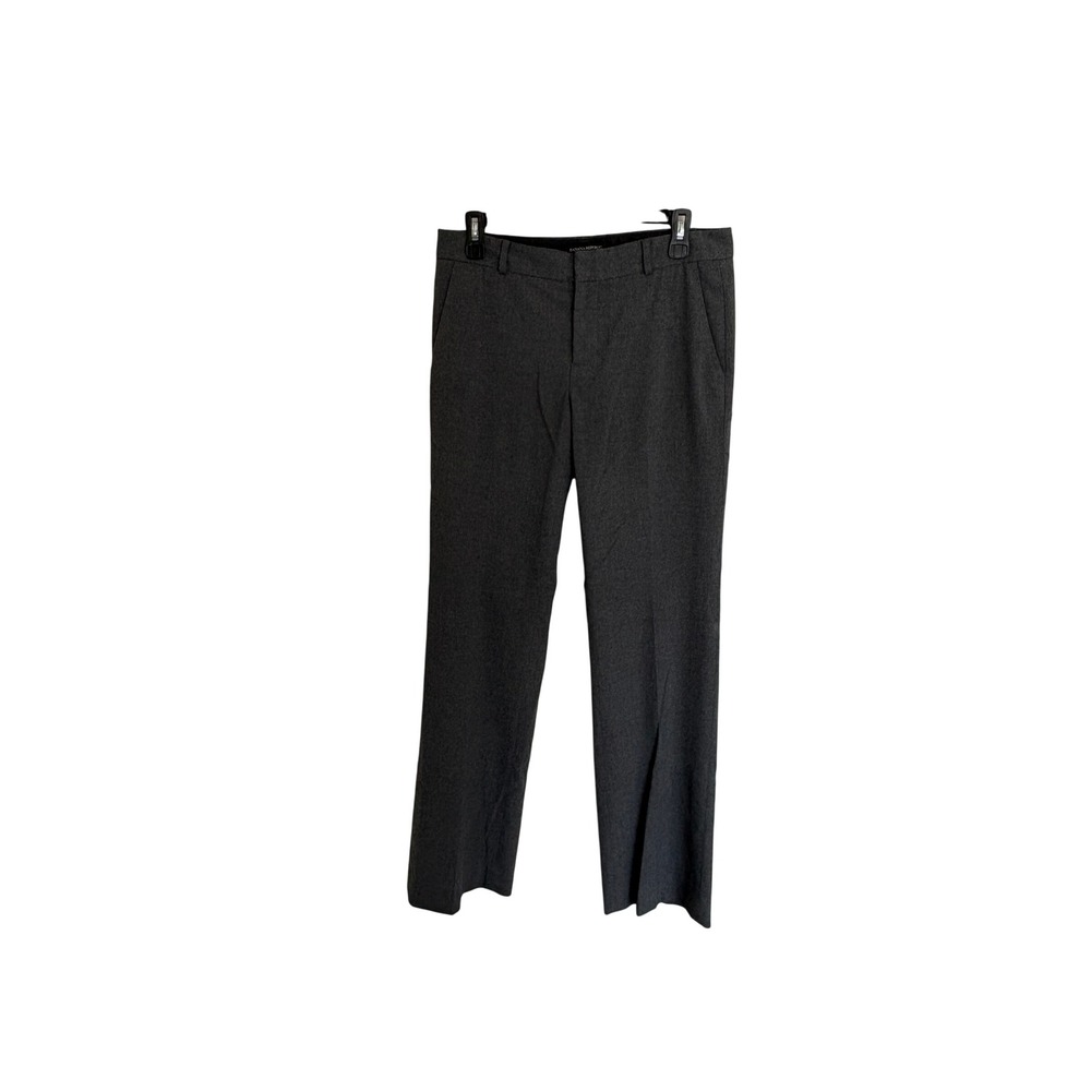 Banana Republic Martin Fit Wool Dress Pants Size‎ 6 Gray Lined Straight Leg